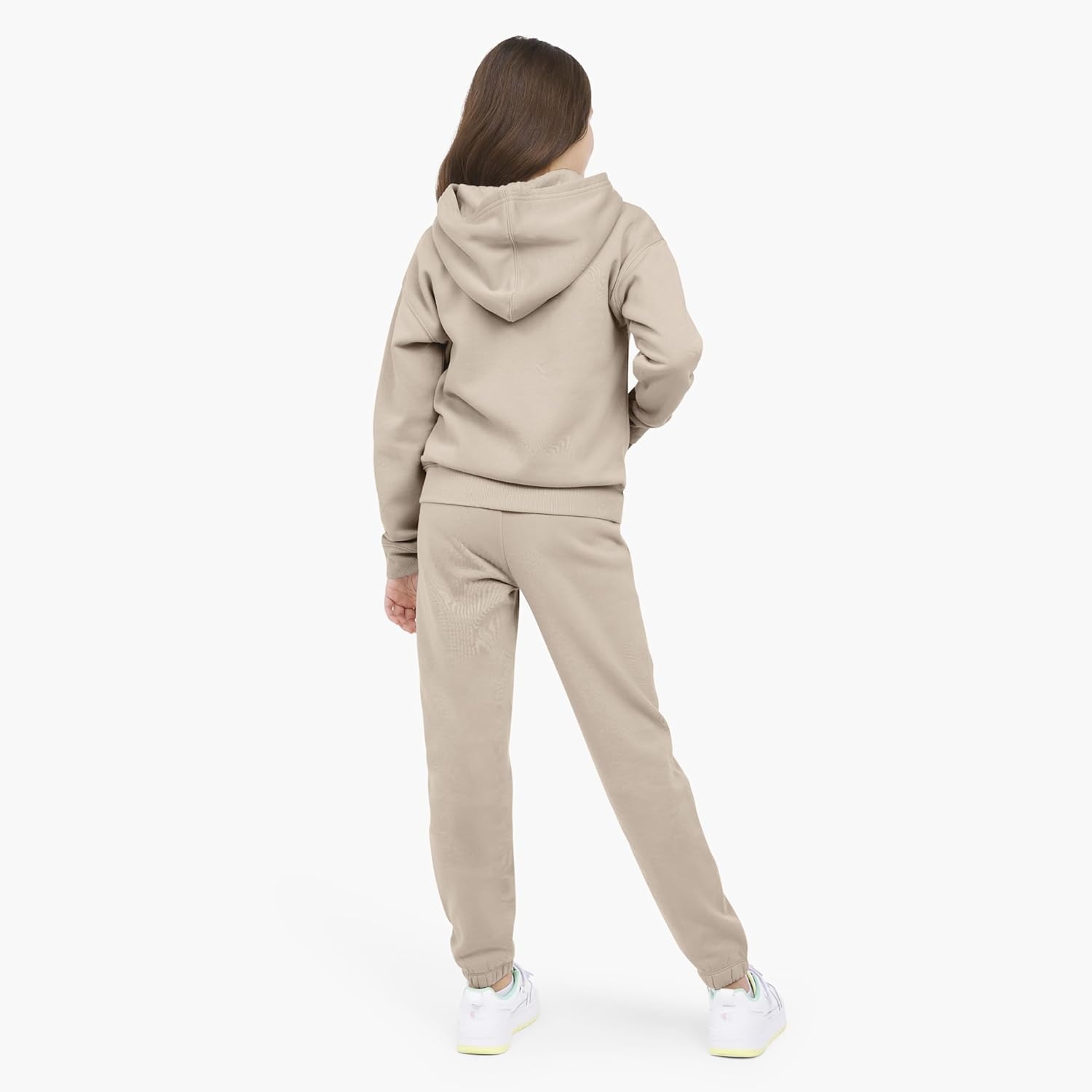 imageChampion Girls Athletic Zip Front Hoodie Sweatshirt for GirlsKhaki Signature