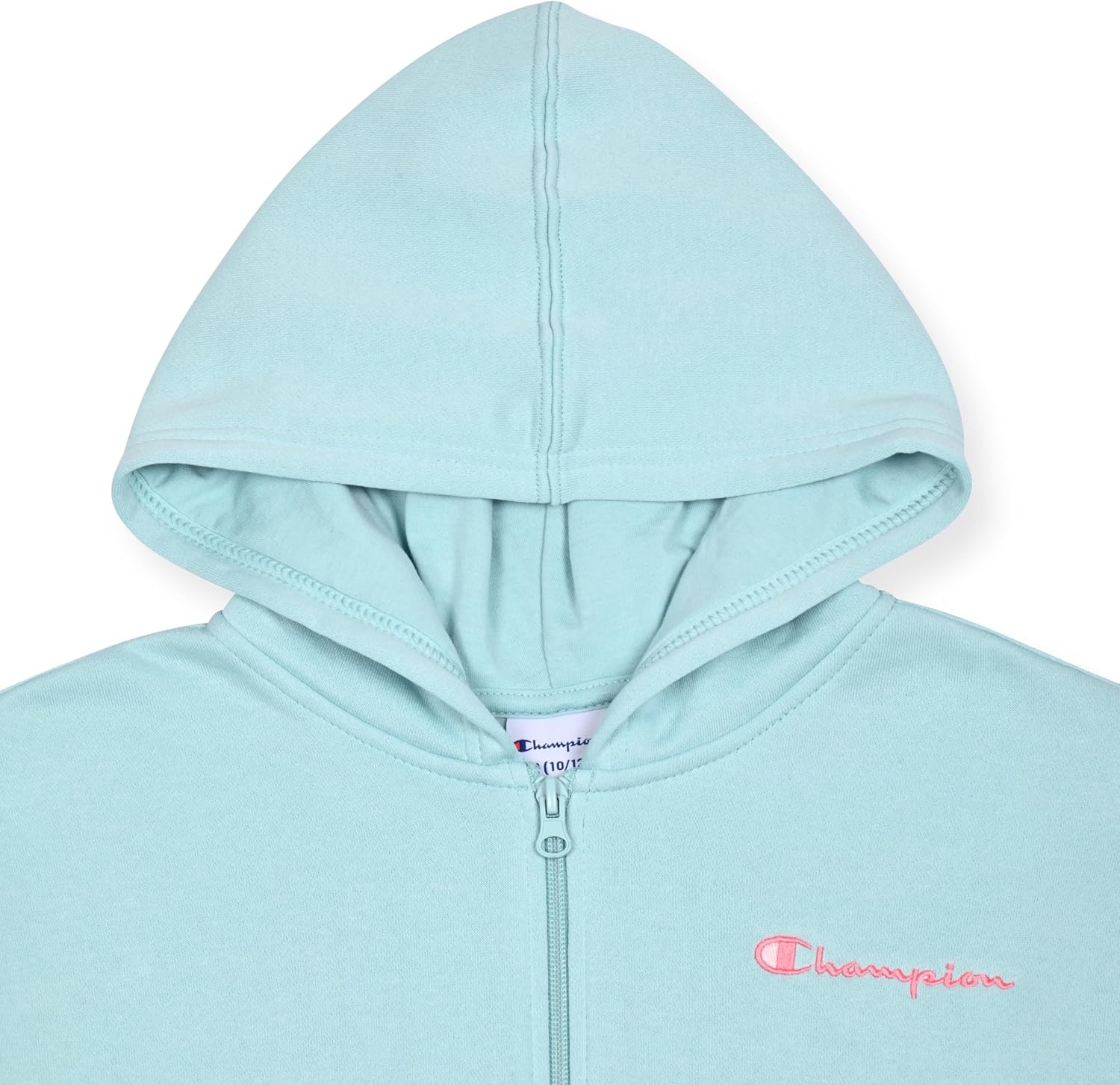 imageChampion Girls Athletic Zip Front Hoodie Sweatshirt for GirlsLight Blue
