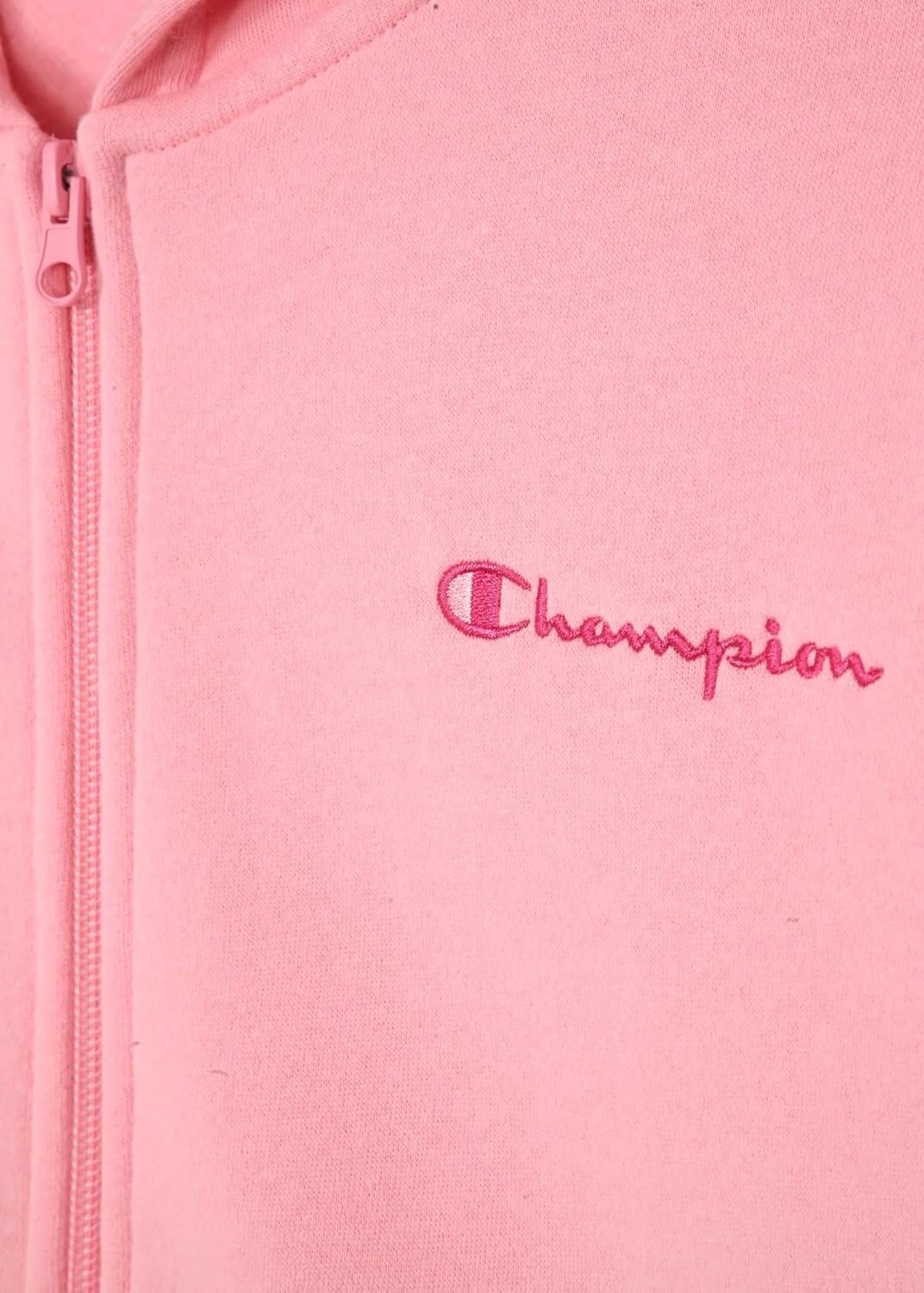imageChampion Girls Athletic Zip Front Hoodie Sweatshirt for GirlsSignature Candy Pink