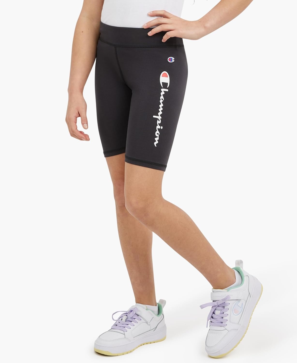 imageChampion Girls Bike ShortsHeather Greyblack