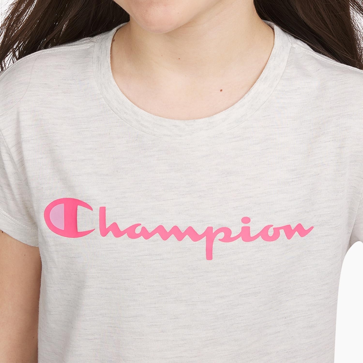 imageChampion Girls Champion Girls Short Sleeve Tee ShirtSignature Oatmeal Heather