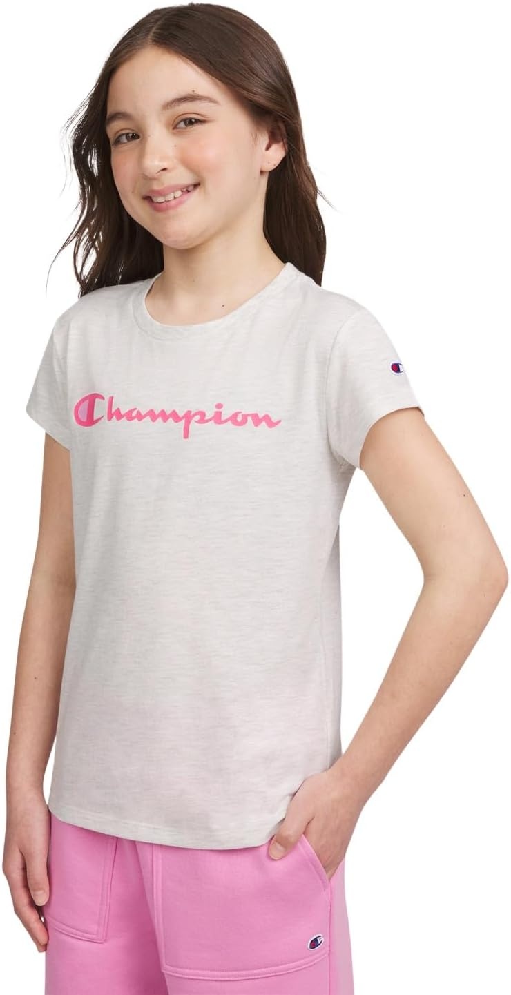imageChampion Girls Champion Girls Short Sleeve Tee ShirtSignature Oatmeal Heather