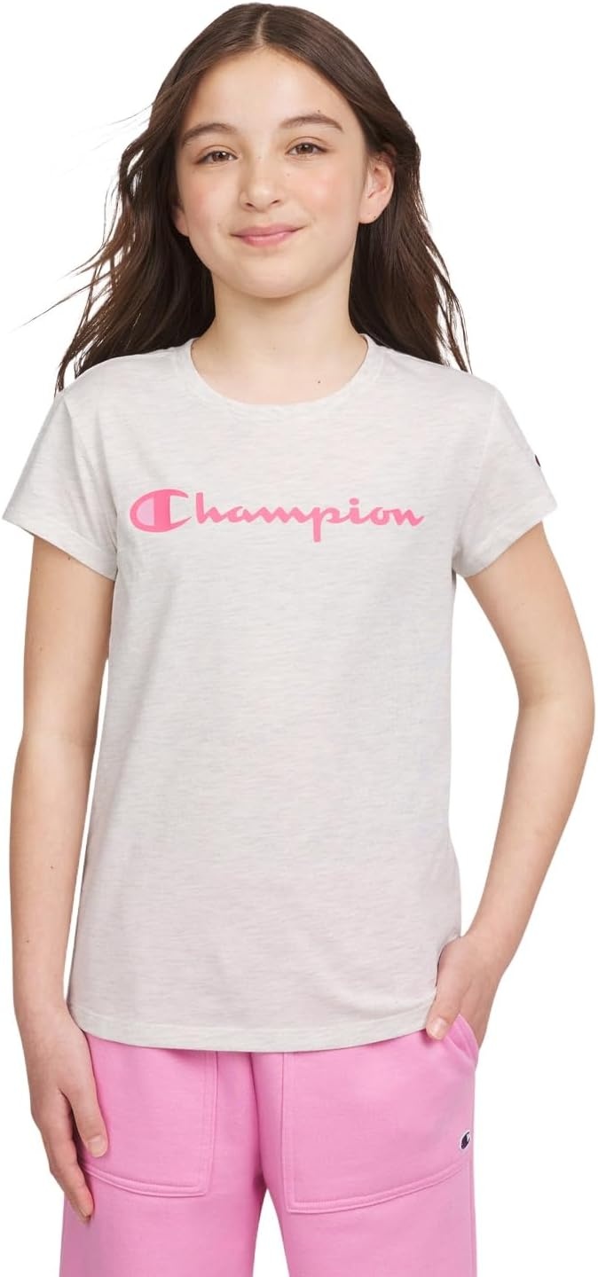imageChampion Girls Champion Girls Short Sleeve Tee ShirtSignature Oatmeal Heather