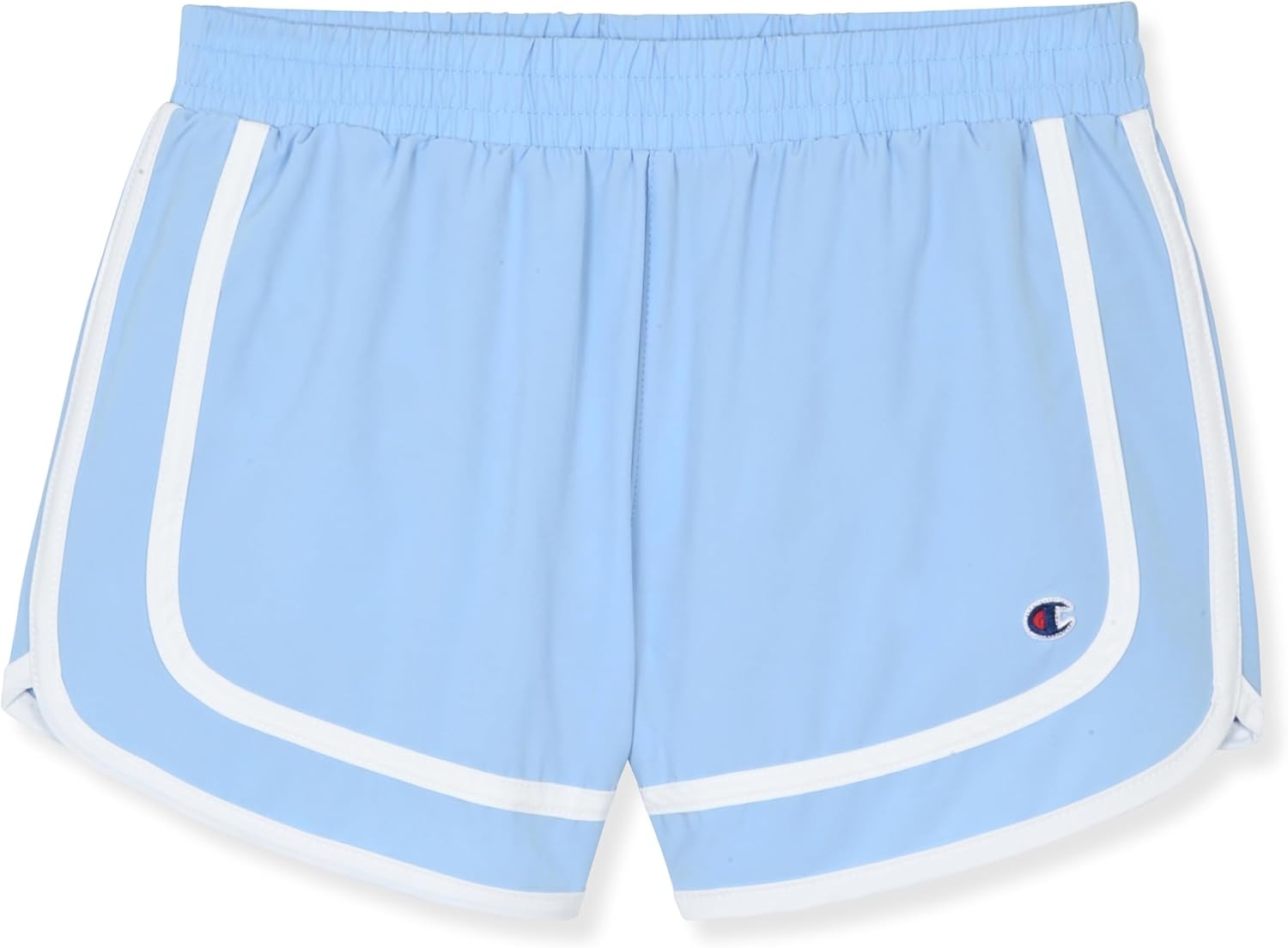 imageChampion Girls Heritage Foldover Mesh Running Basketball Short 275 Inch InseamBlackdutch Blue