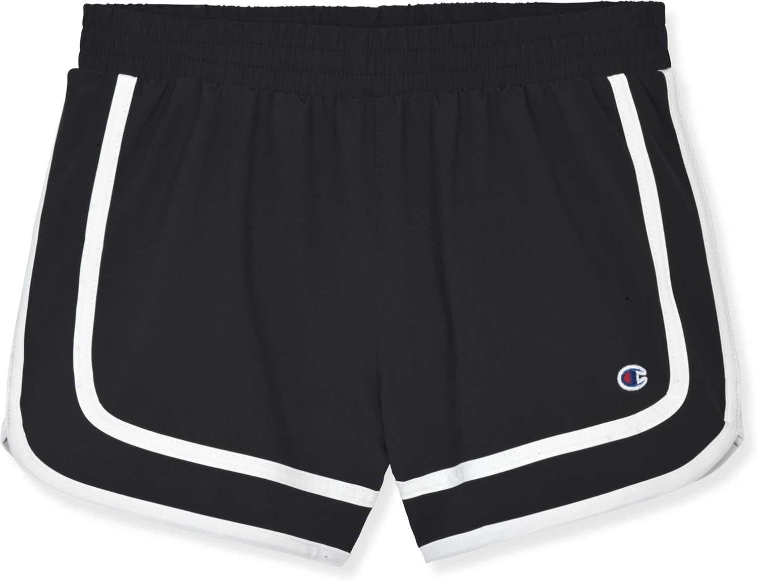 imageChampion Girls Heritage Foldover Mesh Running Basketball Short 275 Inch InseamBlackpastel Lilac