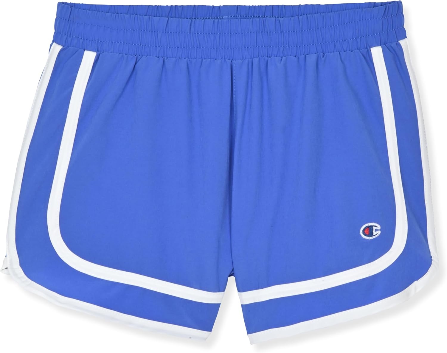 imageChampion Girls Heritage Foldover Mesh Running Basketball Short 275 Inch InseamSaxony Bluepurple