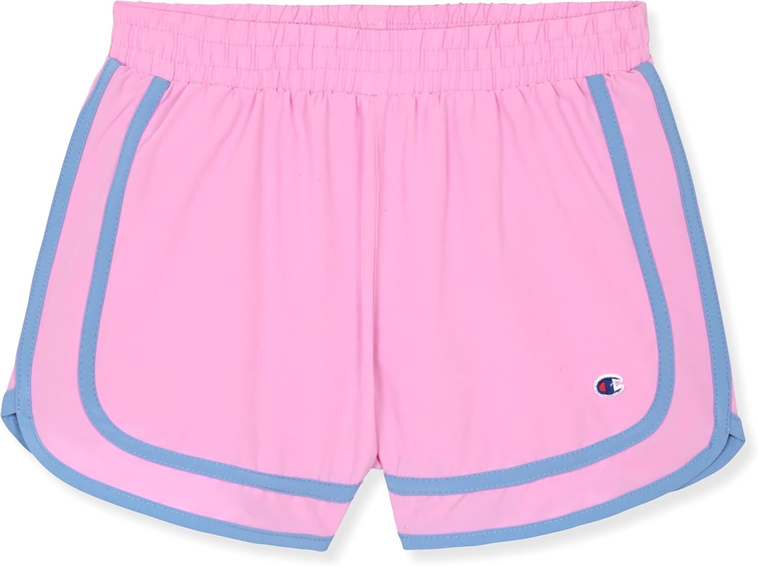 imageChampion Girls Heritage Foldover Mesh Running Basketball Short 275 Inch InseamSaxony Bluepurple