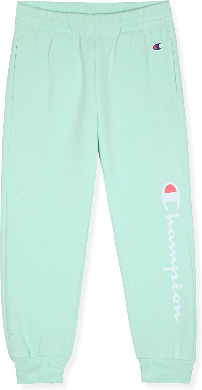 imageChampion Girls Hoodie and Sweatpant Set for Kids Athletic Fleece SweatsuitAqua Sky