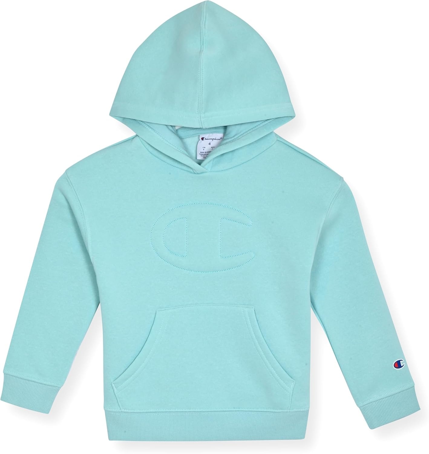 imageChampion Girls Hoodie and Sweatpant Set for Kids Athletic Fleece SweatsuitCanal Blue Cargo