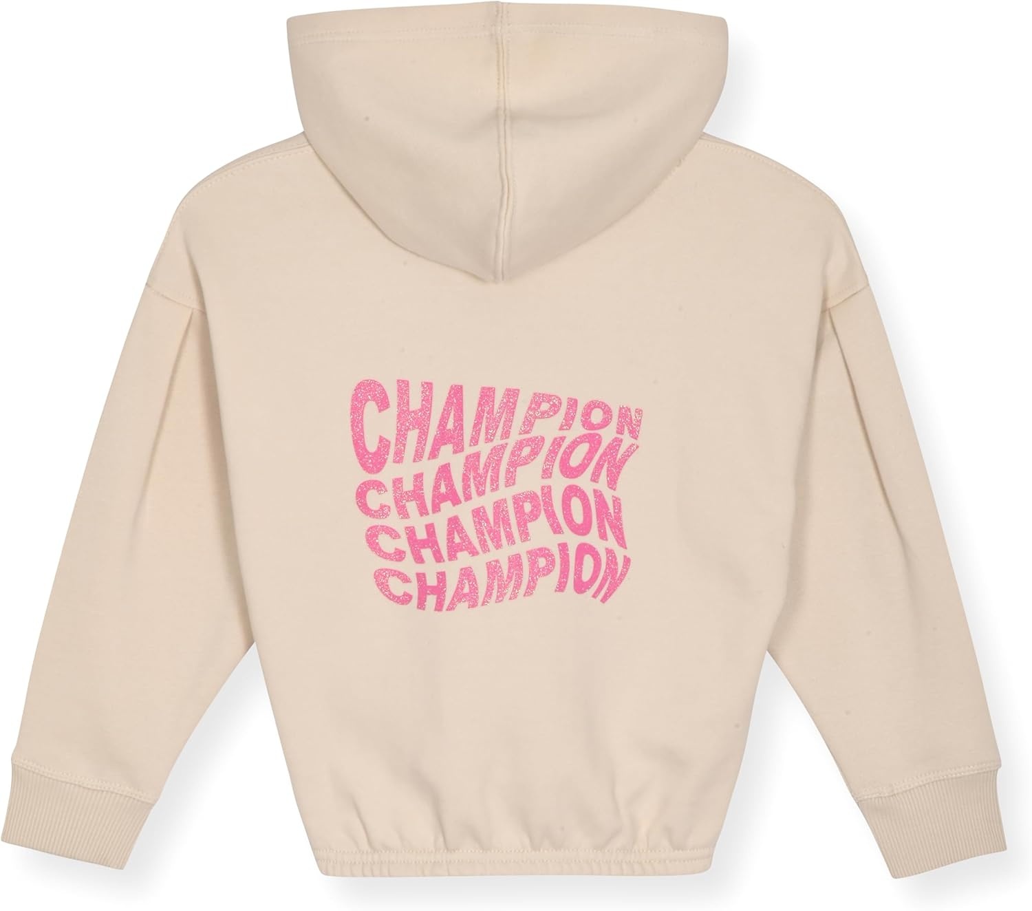 imageChampion Girls Hoodie and Sweatpant Set for Kids Athletic Fleece SweatsuitCream