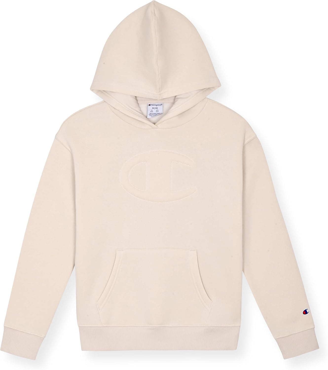 imageChampion Girls Hoodie and Sweatpant Set for Kids Athletic Fleece SweatsuitCream Cargo