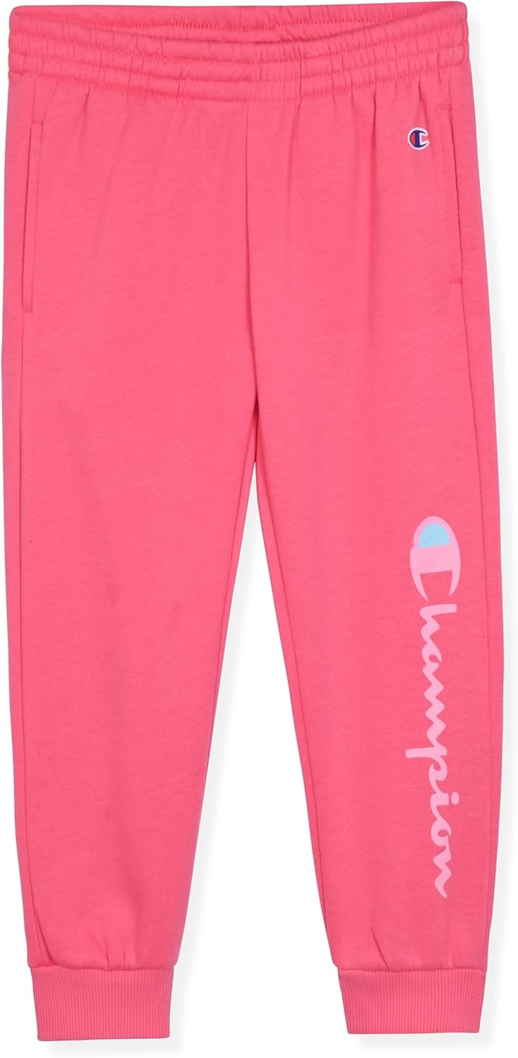 imageChampion Girls Hoodie and Sweatpant Set for Kids Athletic Fleece SweatsuitHot Pink