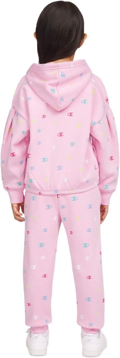 imageChampion Girls Hoodie and Sweatpant Set for Kids Athletic Fleece SweatsuitLilac Sachet