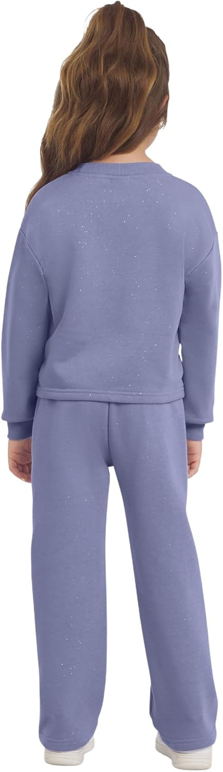 imageChampion Girls Hoodie and Sweatpant Set for Kids Athletic Fleece SweatsuitMeadow
