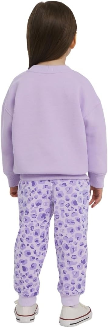 imageChampion Girls Hoodie and Sweatpant Set for Kids Athletic Fleece SweatsuitPastel Lilac