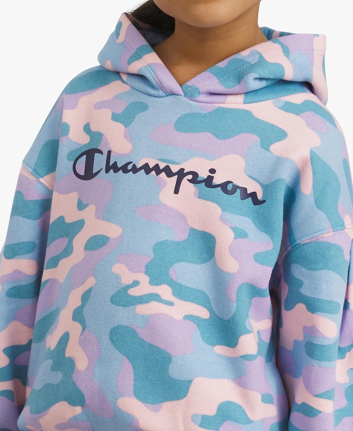 imageChampion Girls Hoodie and Sweatpant Set for Kids Athletic Fleece SweatsuitPlacid Blue