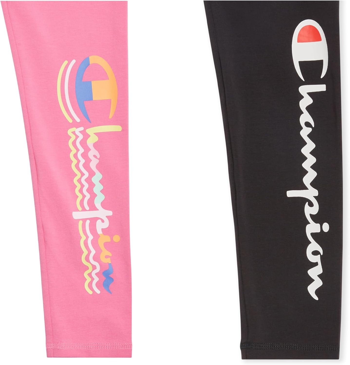 imageChampion Heritage Girls Performance Legging Stretch Pant Active Athletic PantCarnationblack