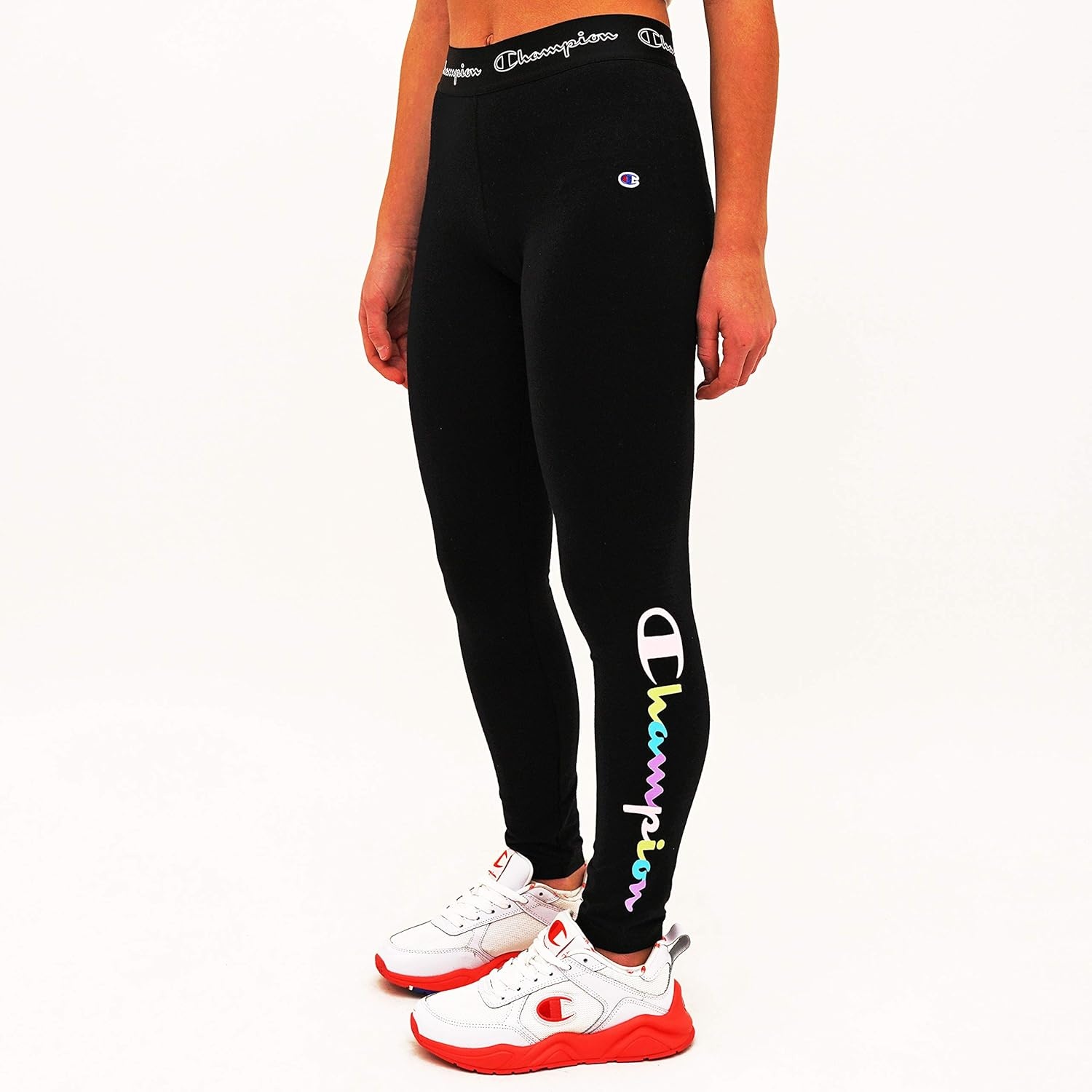 imageChampion Heritage Girls Performance Legging Stretch Pant Active Athletic PantOxford Heather