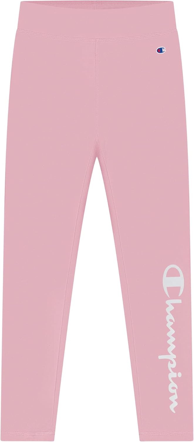 imageChampion Heritage Girls Performance Legging Stretch Pant Active Athletic PantSignature Light Pink