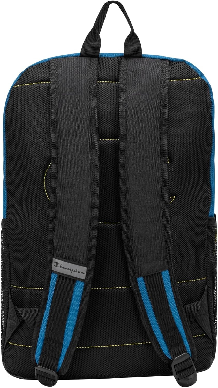 imageChampion Kids Bungee Backpack with Padded Straps Water Bottle Pocket Carry Handle for Daily Use Black One SizeBlackDark ForestSharp Green