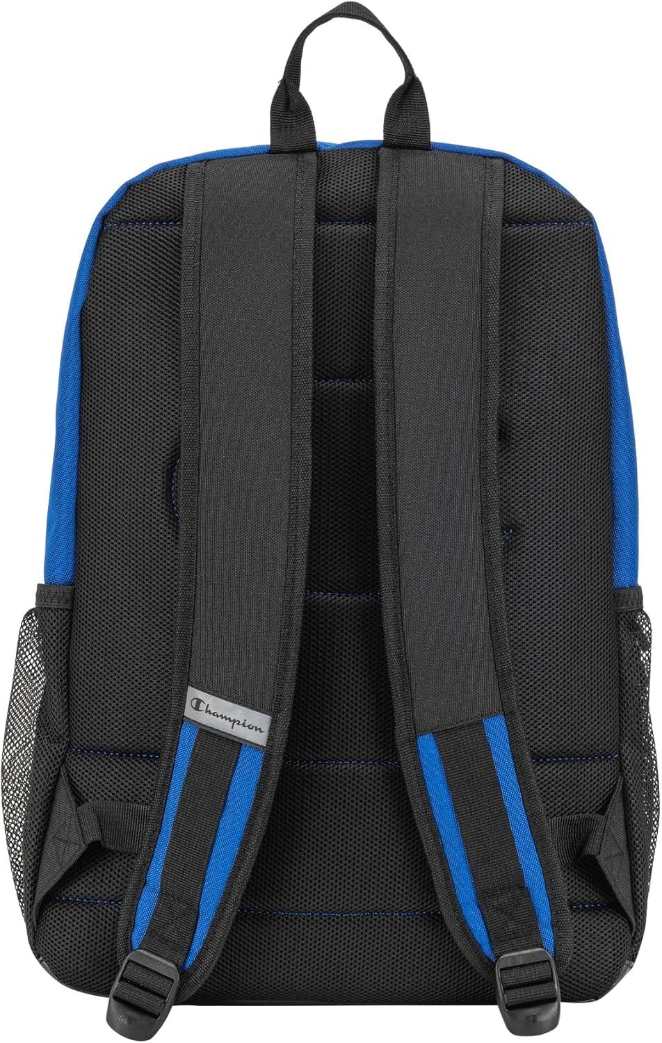 imageChampion Kids Bungee Backpack with Padded Straps Water Bottle Pocket Carry Handle for Daily Use Black One SizeBlue