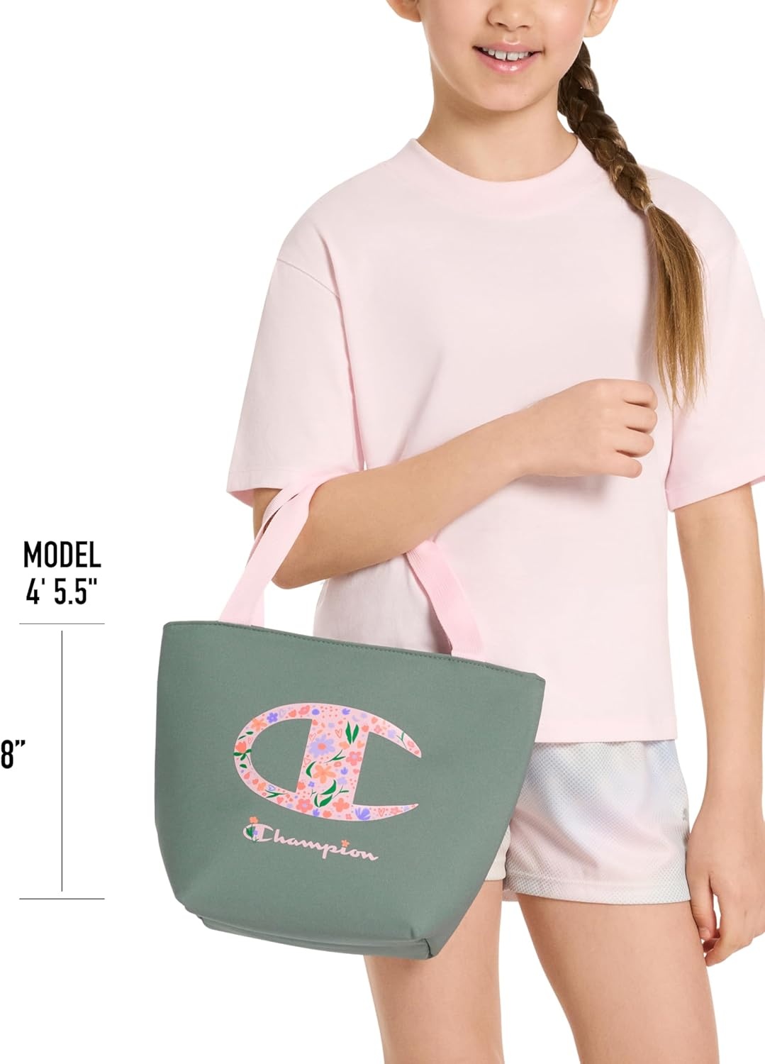 imageChampion Kids Fresh Insulated Lunch Tote with Carry Handle No Leak Cooler Bag for Daily Use NavyPink One SizeAquaSkywayRoseCoral