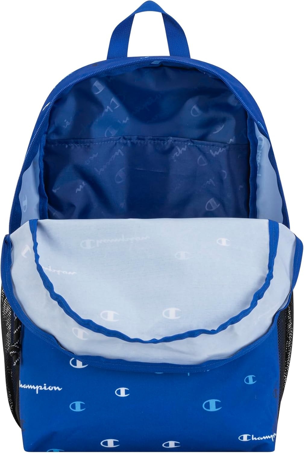 imageChampion Kids Merit Backpack with Padded Straps Water Bottle Pocket and Laptop Compartment for Daily Use PinkBlack One SizeMedium Blue