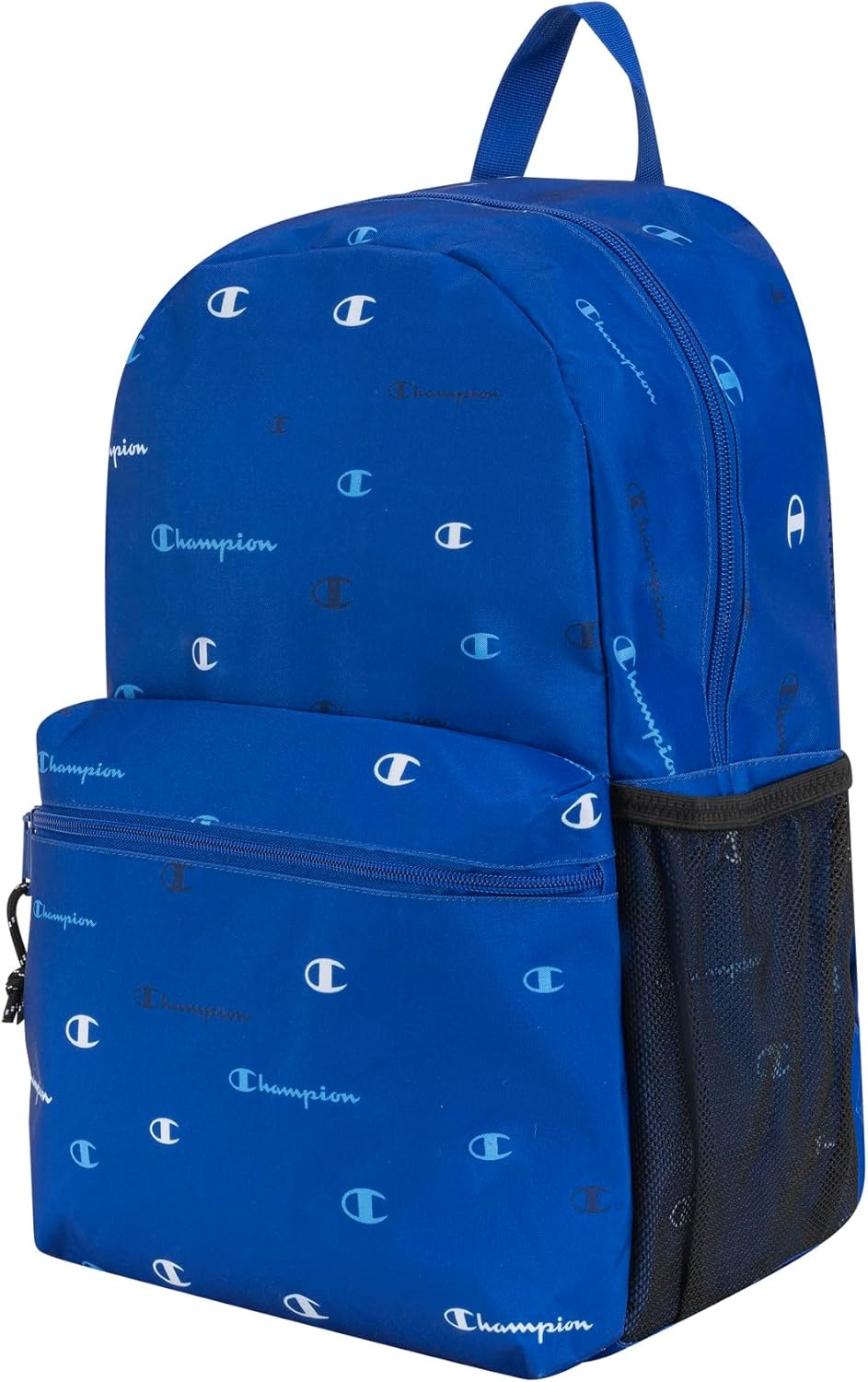 imageChampion Kids Merit Backpack with Padded Straps Water Bottle Pocket and Laptop Compartment for Daily Use PinkBlack One SizeMedium Blue
