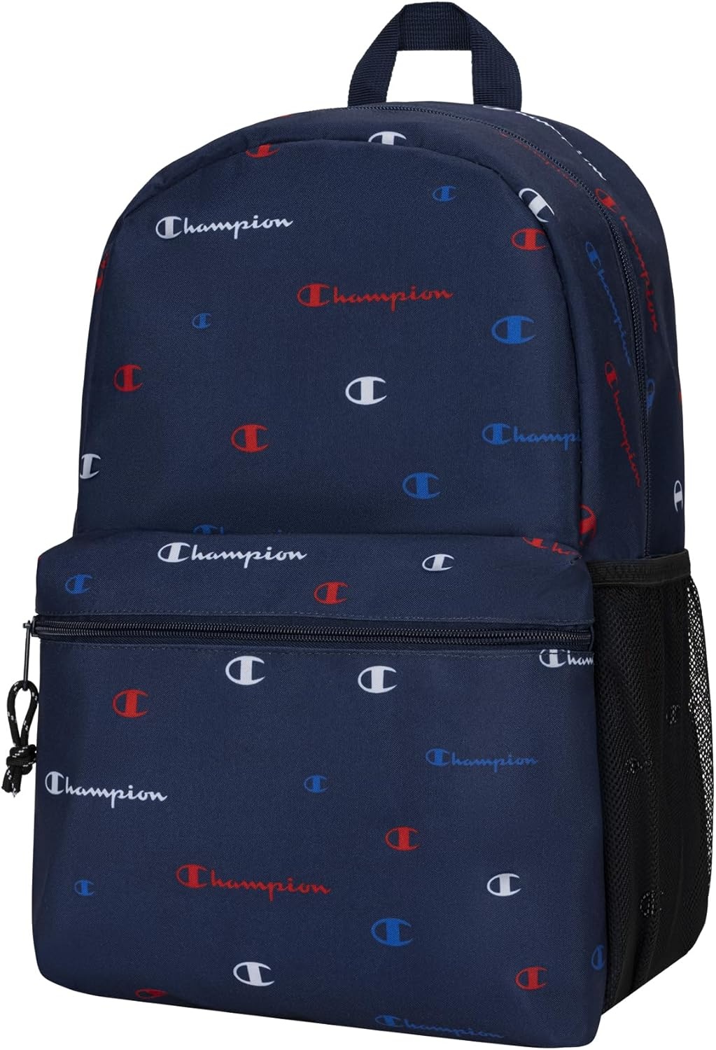 imageChampion Kids Merit Backpack with Padded Straps Water Bottle Pocket and Laptop Compartment for Daily Use PinkBlack One SizeNavyChampion Red