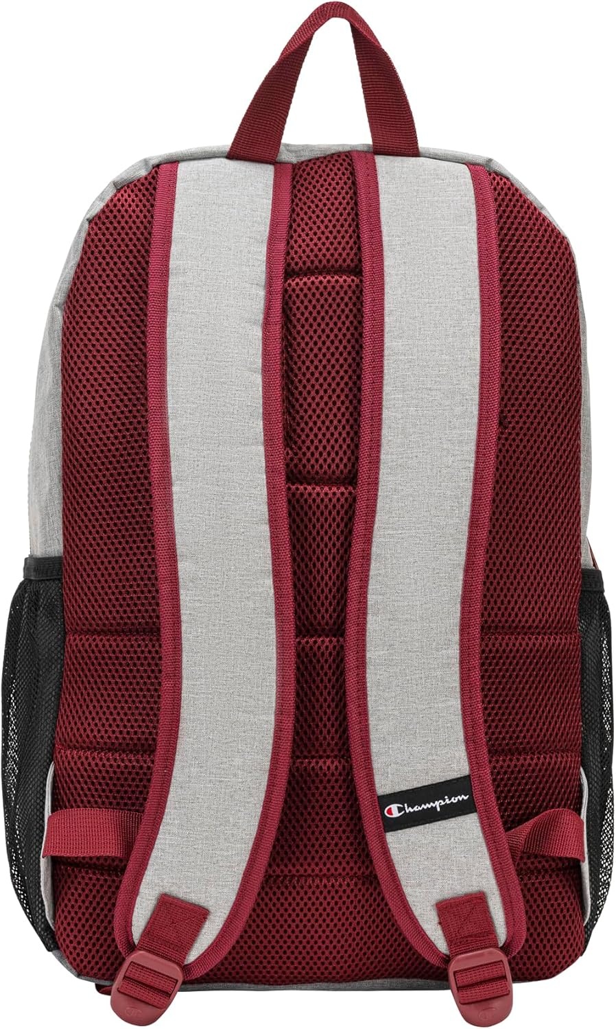 imageChampion Kids Merit Backpack with Padded Straps Water Bottle Pocket and Laptop Compartment for Daily Use PinkBlack One SizeOxford HeatherTibetan Red