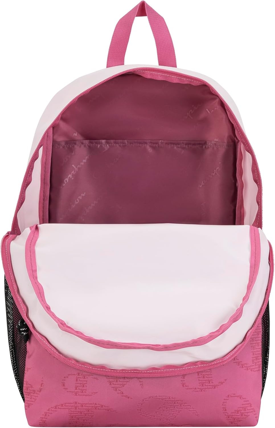 imageChampion Kids Merit Backpack with Padded Straps Water Bottle Pocket and Laptop Compartment for Daily Use PinkBlack One SizePink