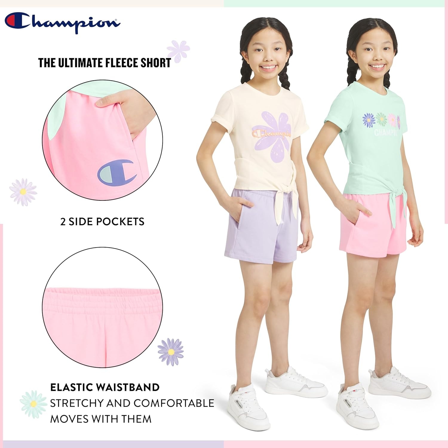 imageChampion girls Champion Girls Athletic Short SetsFair Aqua