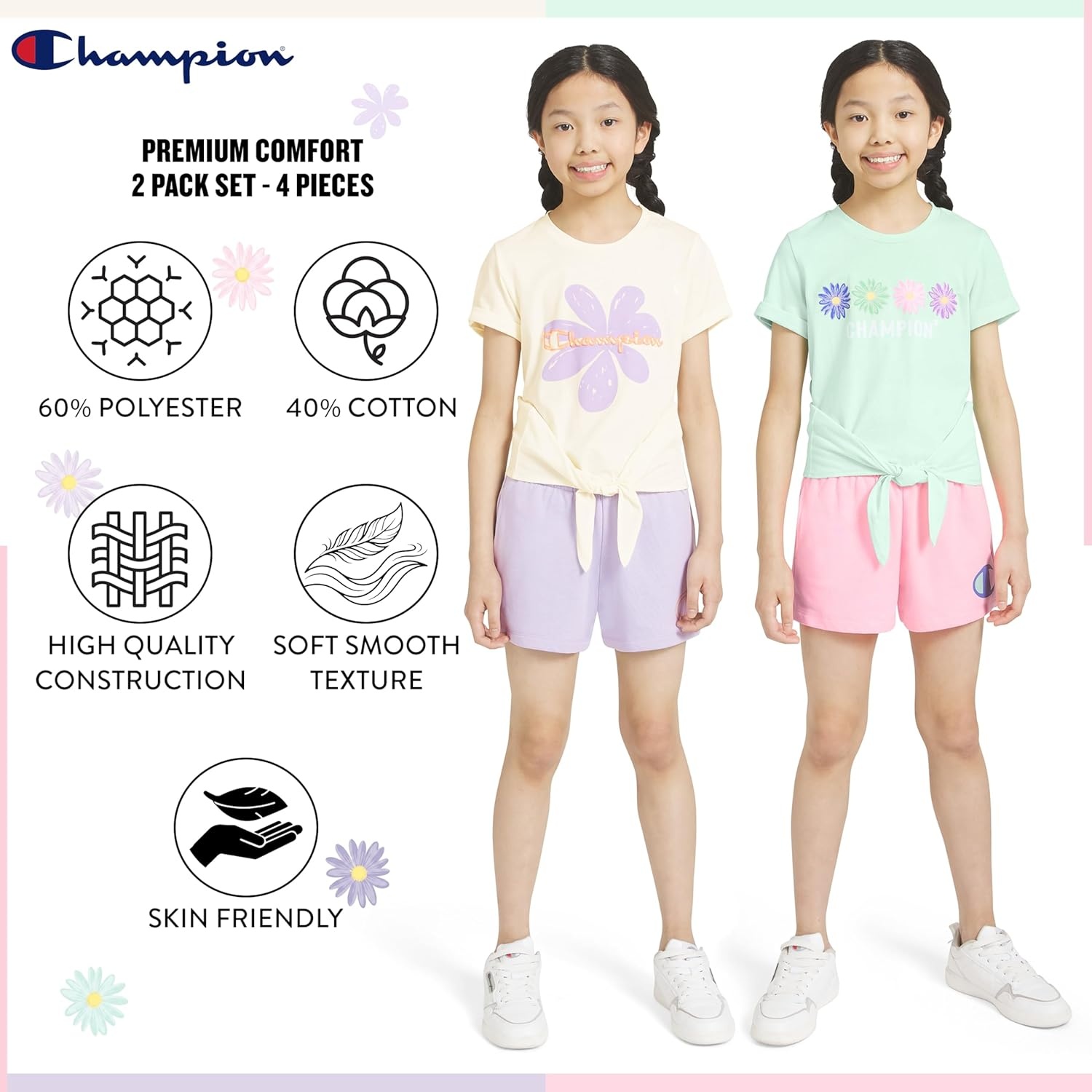 imageChampion girls Champion Girls Athletic Short SetsFair Aqua