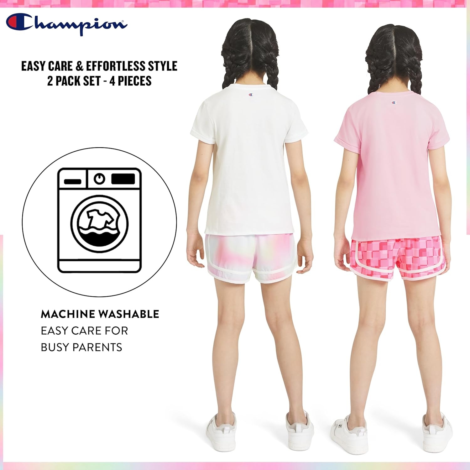 imageChampion girls Champion Girls Athletic Short SetsFairy Tale Pink