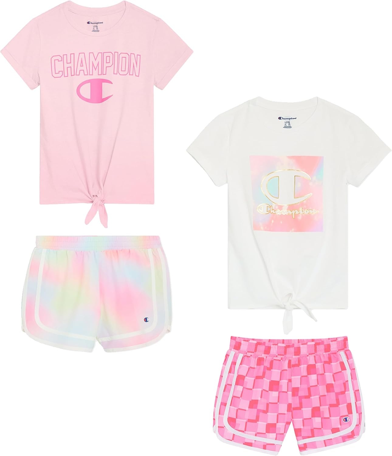 imageChampion girls Champion Girls Athletic Short SetsFairy Tale Pink