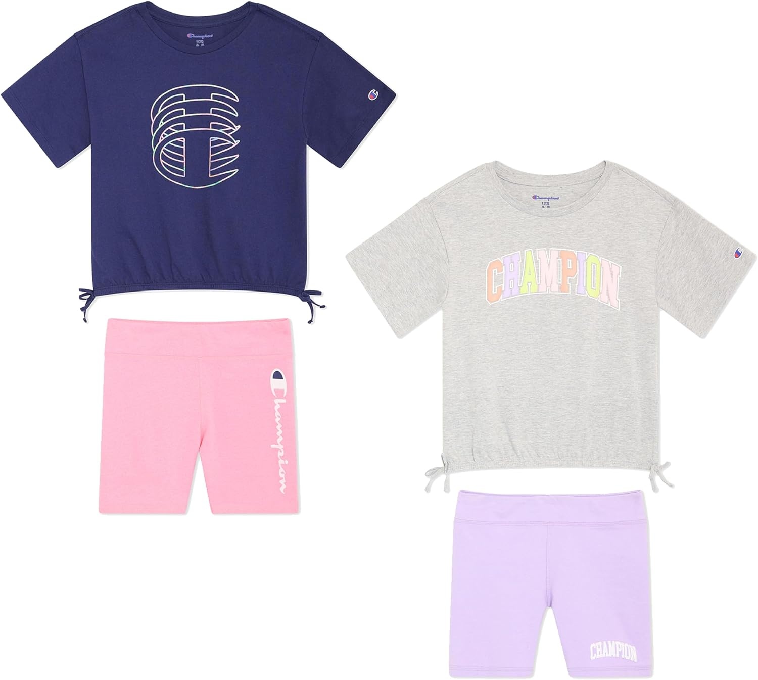imageChampion girls Champion Girls Athletic Short SetsGrey Heather