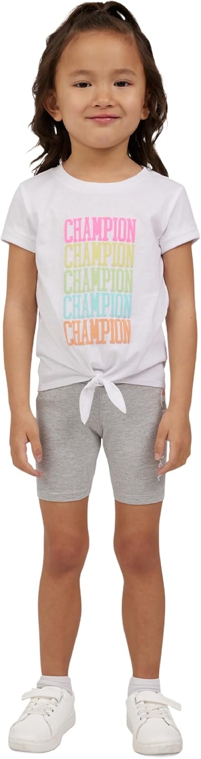 imageChampion girls Champion Girls Athletic Short SetsSignture Bright White