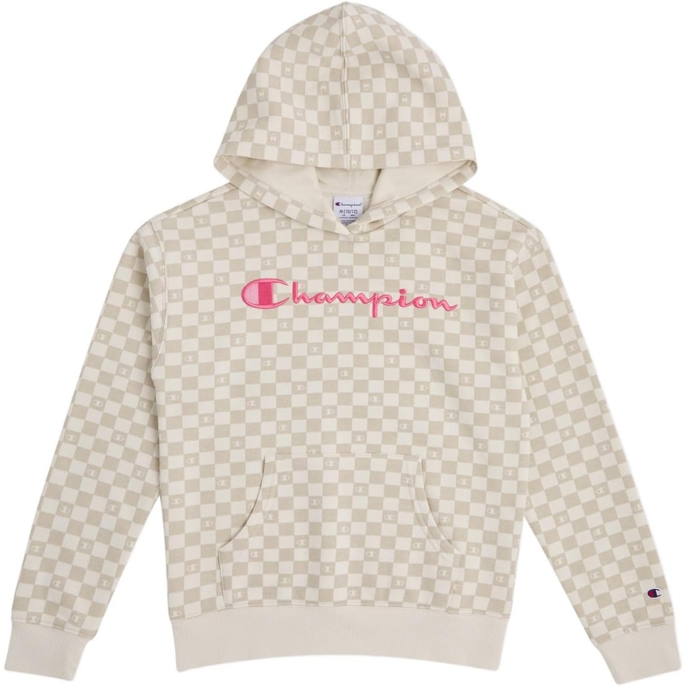 imageChampion Girls Athletic Zip Front Hoodie Sweatshirt for GirlsCream