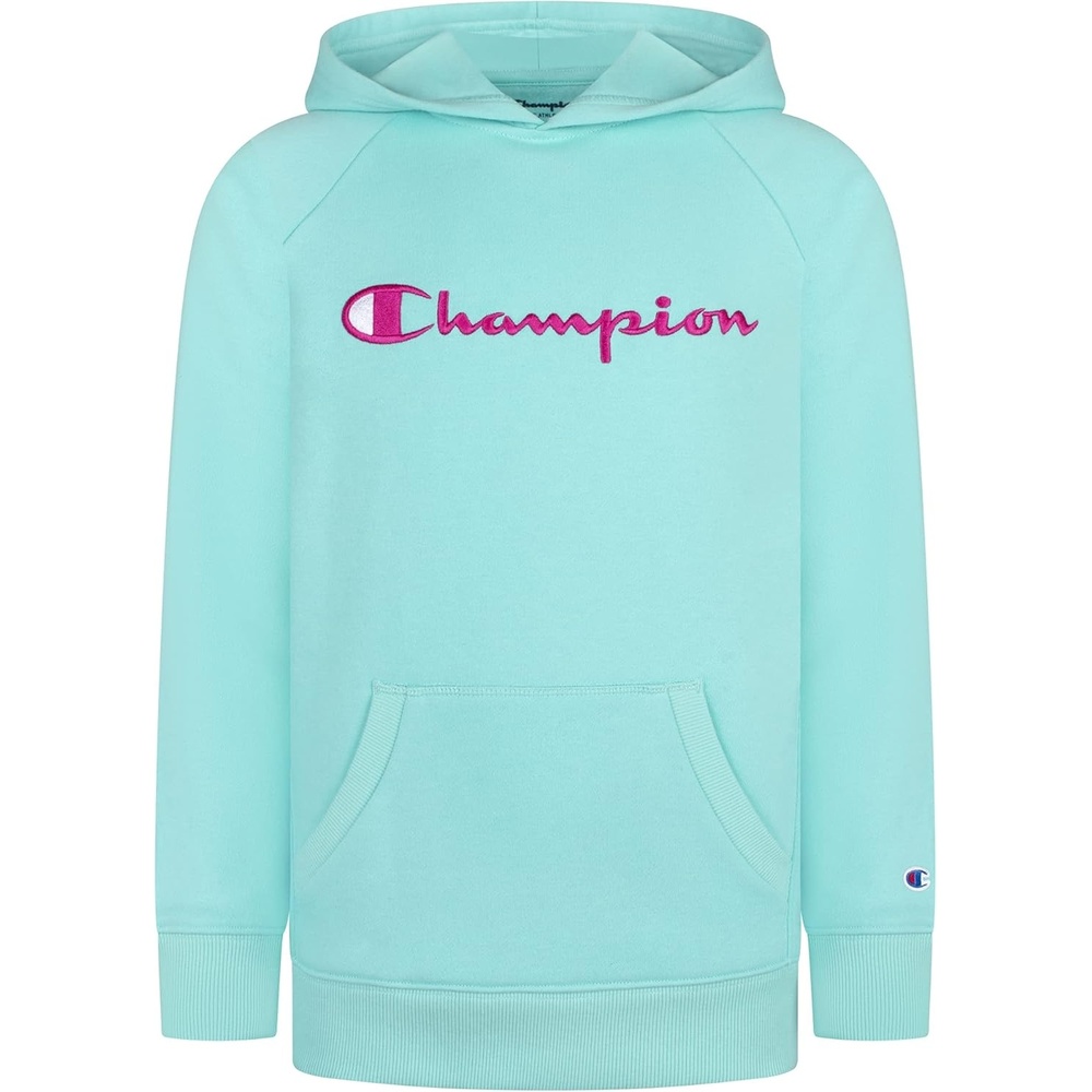 imageChampion Girls Athletic Zip Front Hoodie Sweatshirt for GirlsLight Sea Green