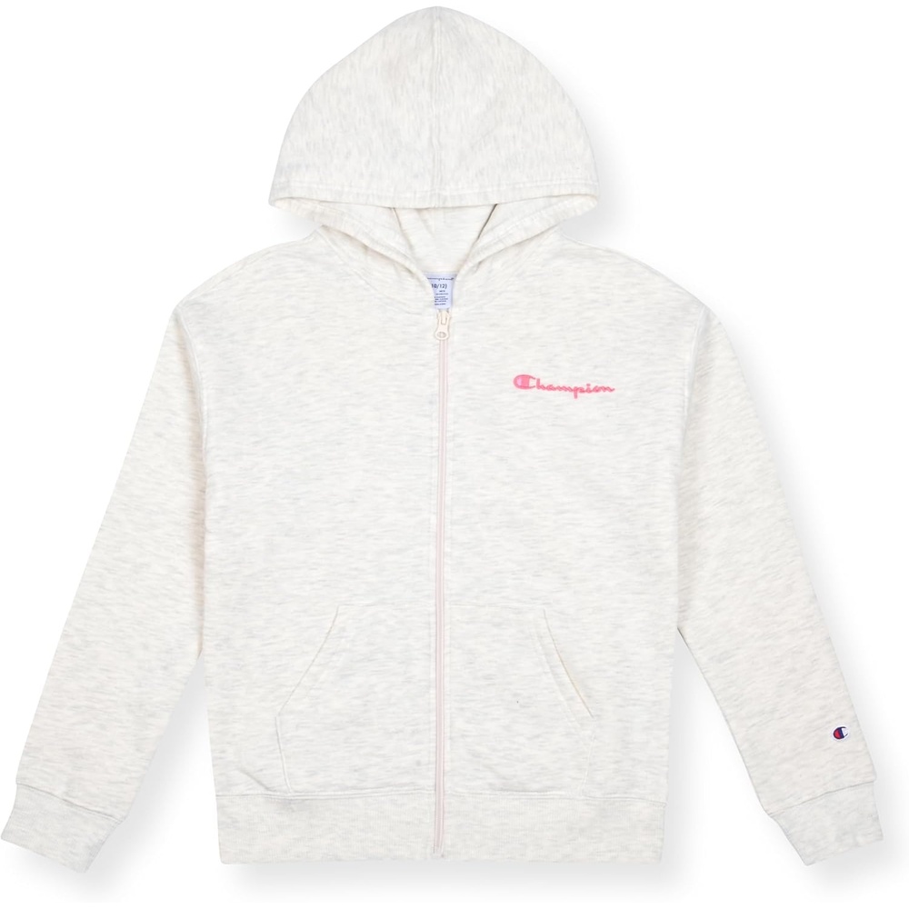 imageChampion Girls Athletic Zip Front Hoodie Sweatshirt for GirlsOatmeal Heather