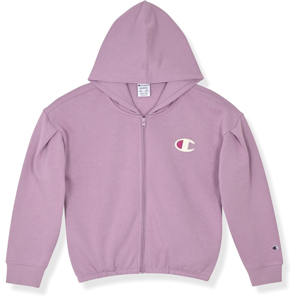 imageChampion Girls Athletic Zip Front Hoodie Sweatshirt for GirlsSignature Haze