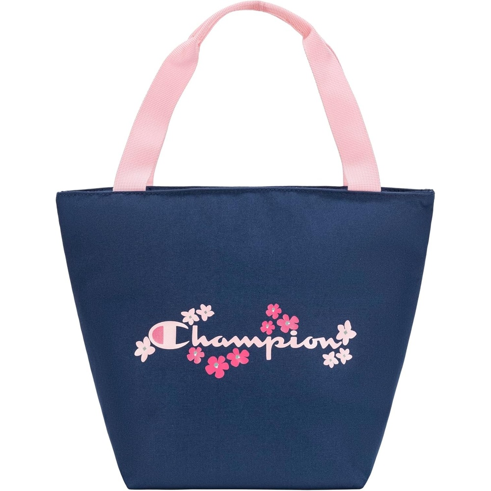 imageChampion Kids Fresh Insulated Lunch Tote with Carry Handle No Leak Cooler Bag for Daily Use NavyPink One SizeNavyPink