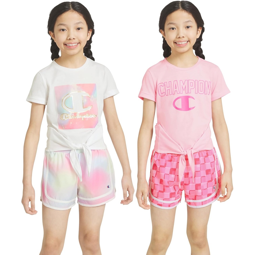 imageChampion girls Champion Girls Athletic Short SetsFairy Tale Pink