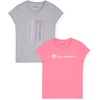 imageChampion Girls Champion Girls Short Sleeve Tee ShirtBright Pinkgray Heather