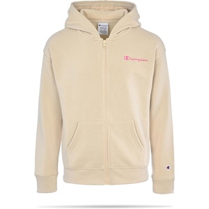 Champion Girls’ Athletic Zip Front Hoodie Sweatshirt for Girls(Khaki Signature)