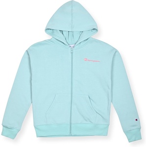 Champion Girls’ Athletic Zip Front Hoodie Sweatshirt for Girls(Light Blue)