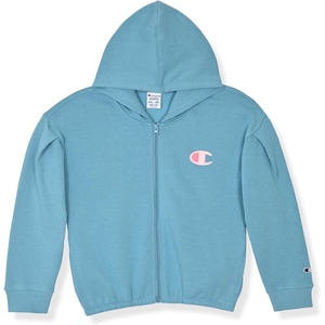 Champion Girls’ Athletic Zip Front Hoodie Sweatshirt for Girls(Signature Mineral Blue)