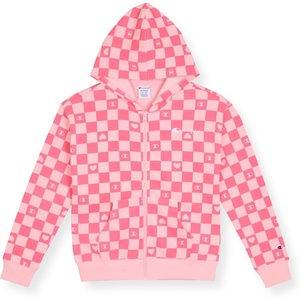Champion Girls’ Athletic Zip Front Hoodie Sweatshirt for Girls(Signature Soft Pink)