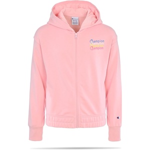 Champion Girls’ Athletic Zip Front Hoodie Sweatshirt for Girls(Soft Pink Signature)