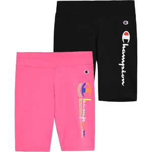 Champion Girls’ Bike Shorts(Carnation-black)